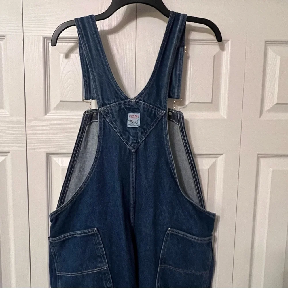 Pointer Bib Overalls W40 L-S Vintage Cotton Button Fly‎ Made USA 40 x 29 - Picture 9 of 12